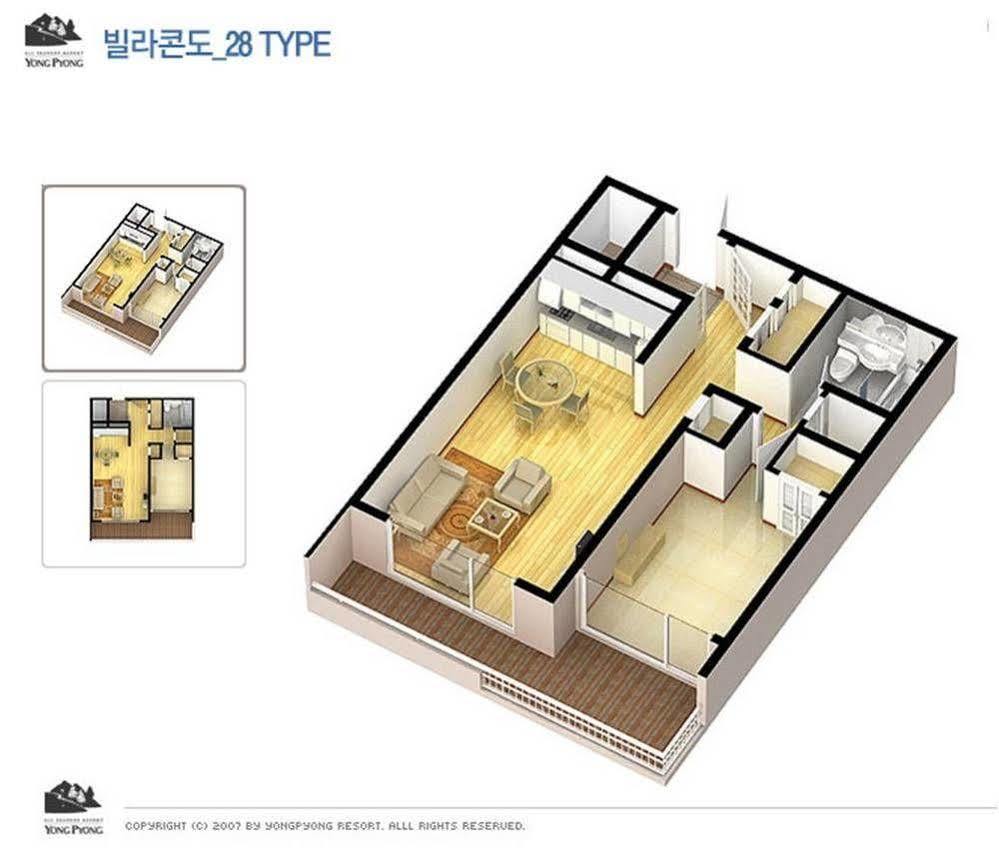 Yongpyong Resort Villa Condominium Pyeongchang Eksteriør billede